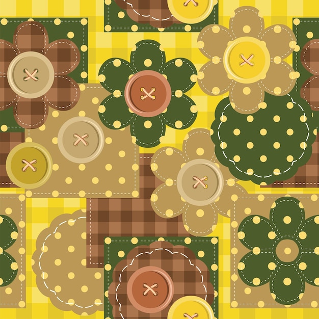 patchwork background with different patterns
