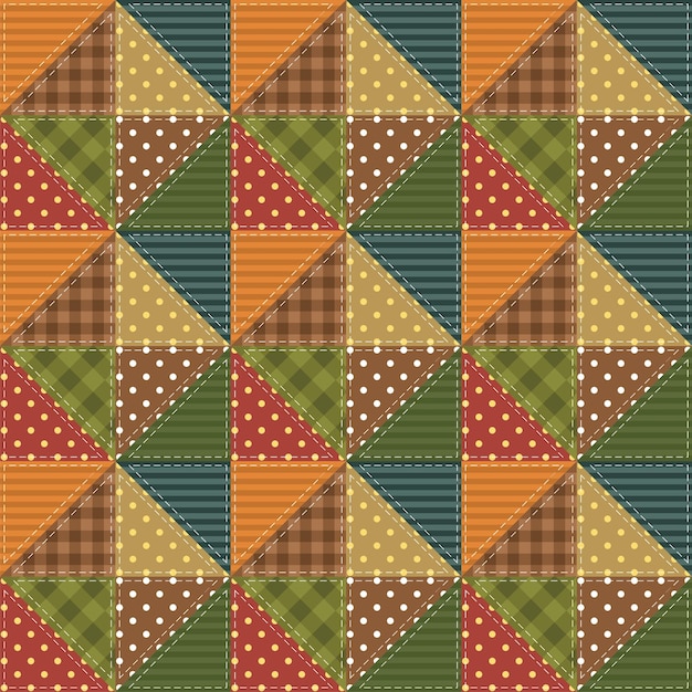 patchwork background with different patterns