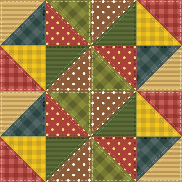 patchwork background with different patterns
