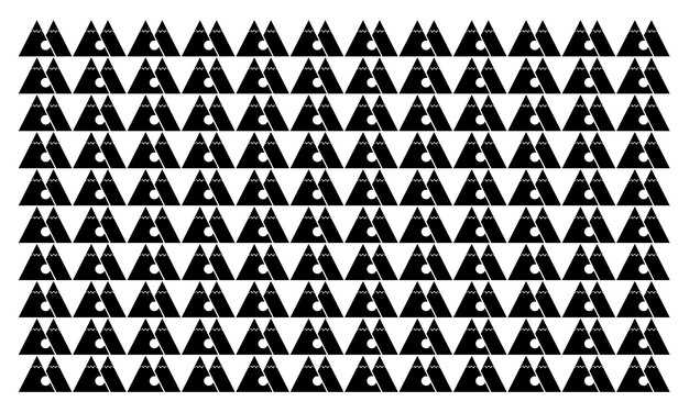 pattern array of black triangles repeating