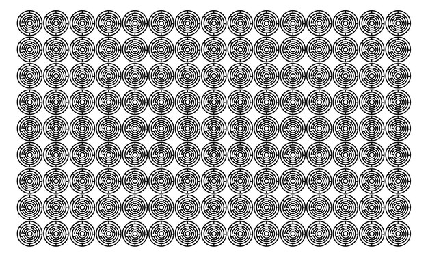 pattern array of circular elements