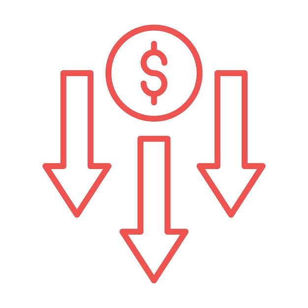 price decrease icon