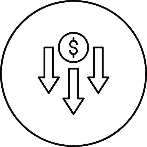 price decrease icon