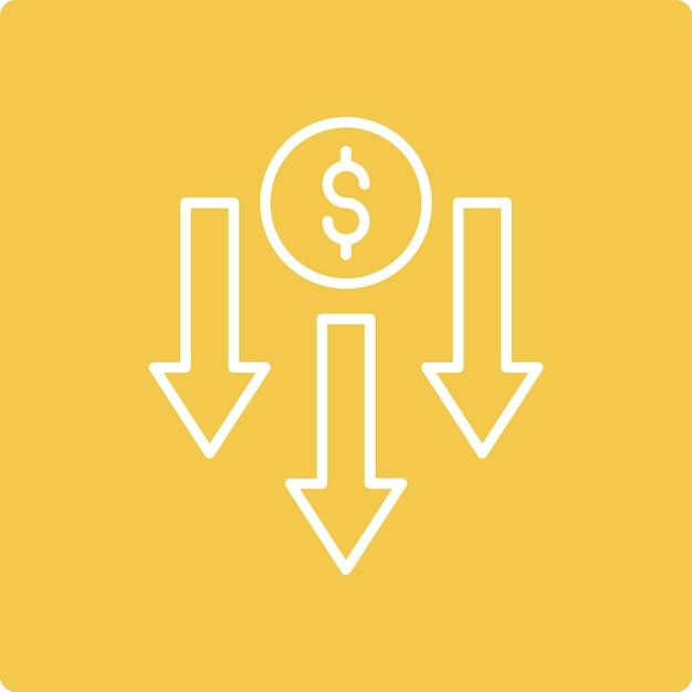 price decrease icon