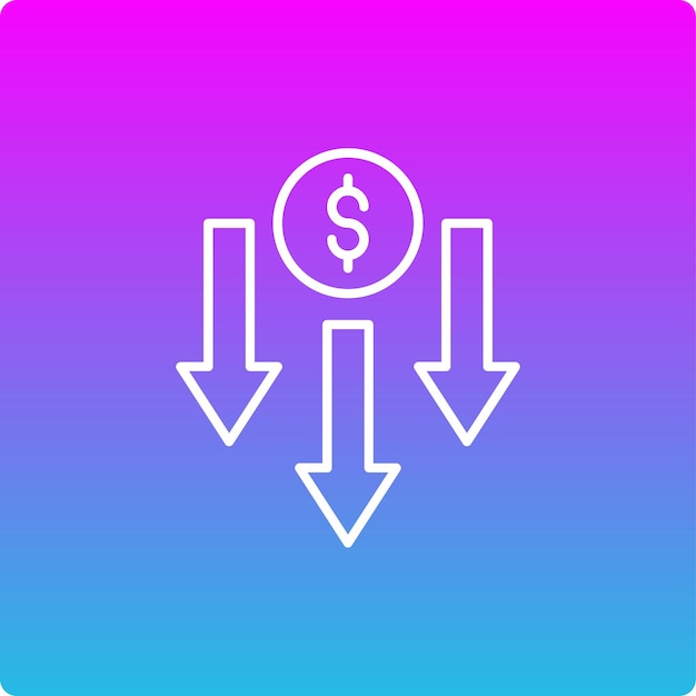 price decrease icon