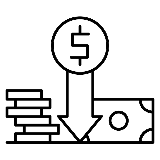 price decrease vector illustration style