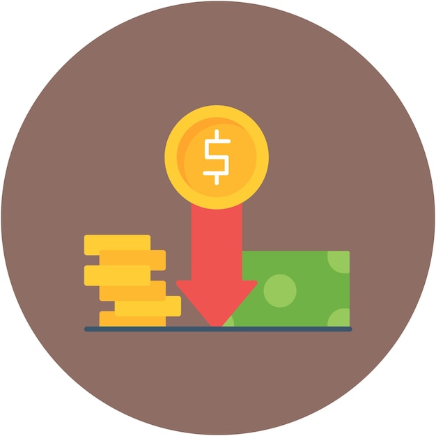 price decrease vector illustration style
