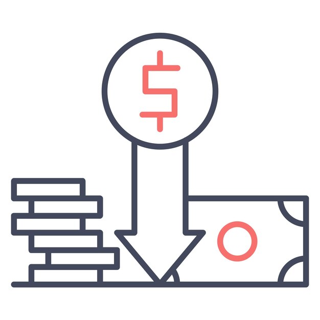 price decrease vector illustration style