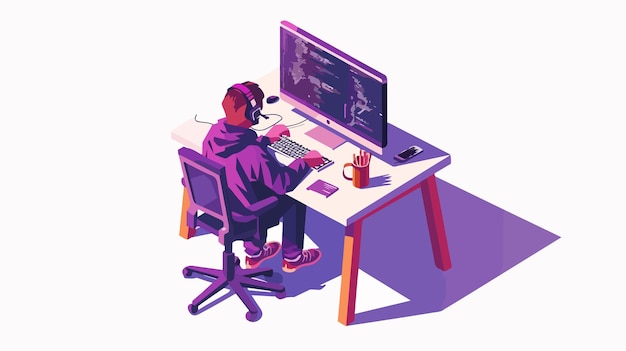 professional programmers utilizing javascript programming language in tech environment