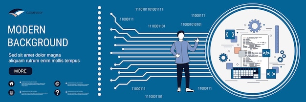 program coding application development concept