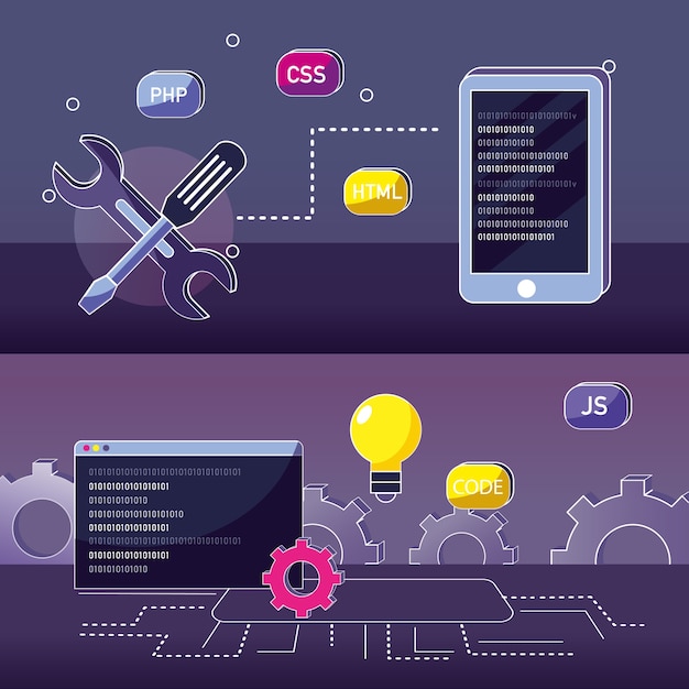 program coding concept