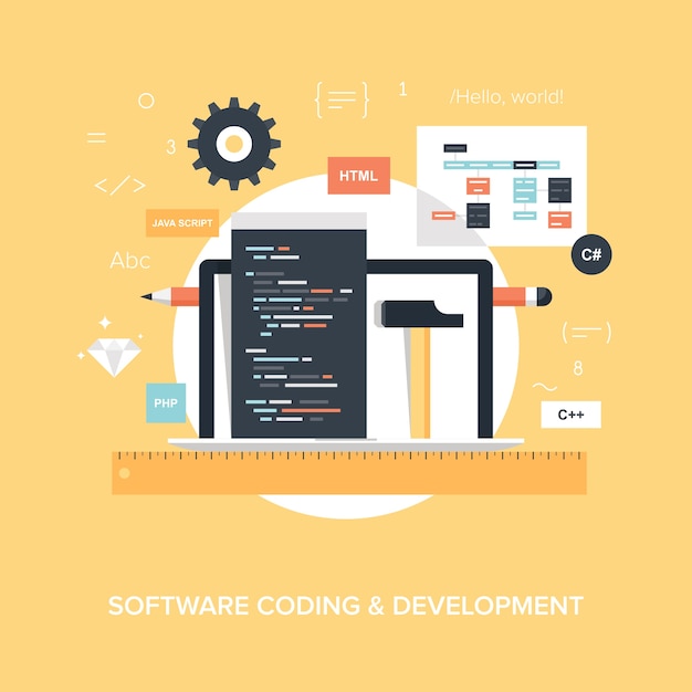program coding.