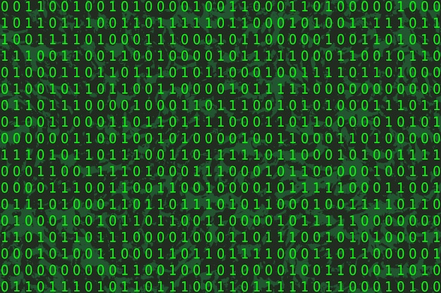 program datum background green programming binary coding matrix vector