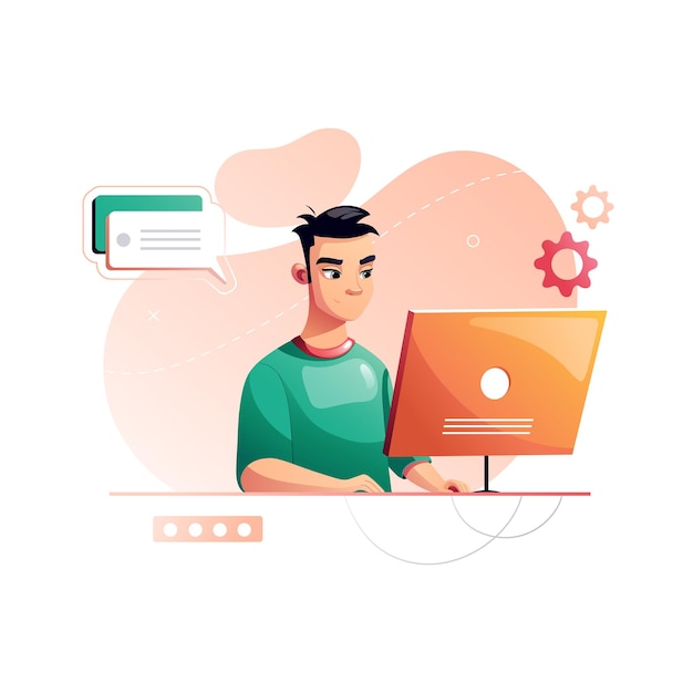 programmer concentrated at working project developing programming and coding technologies
