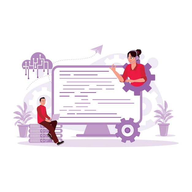 programmers develop website programming and coding technologies