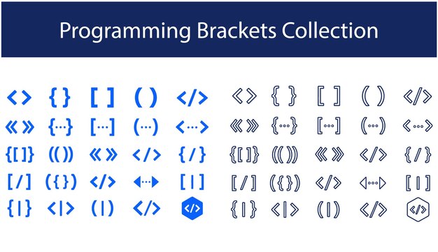 programming brackets elements set