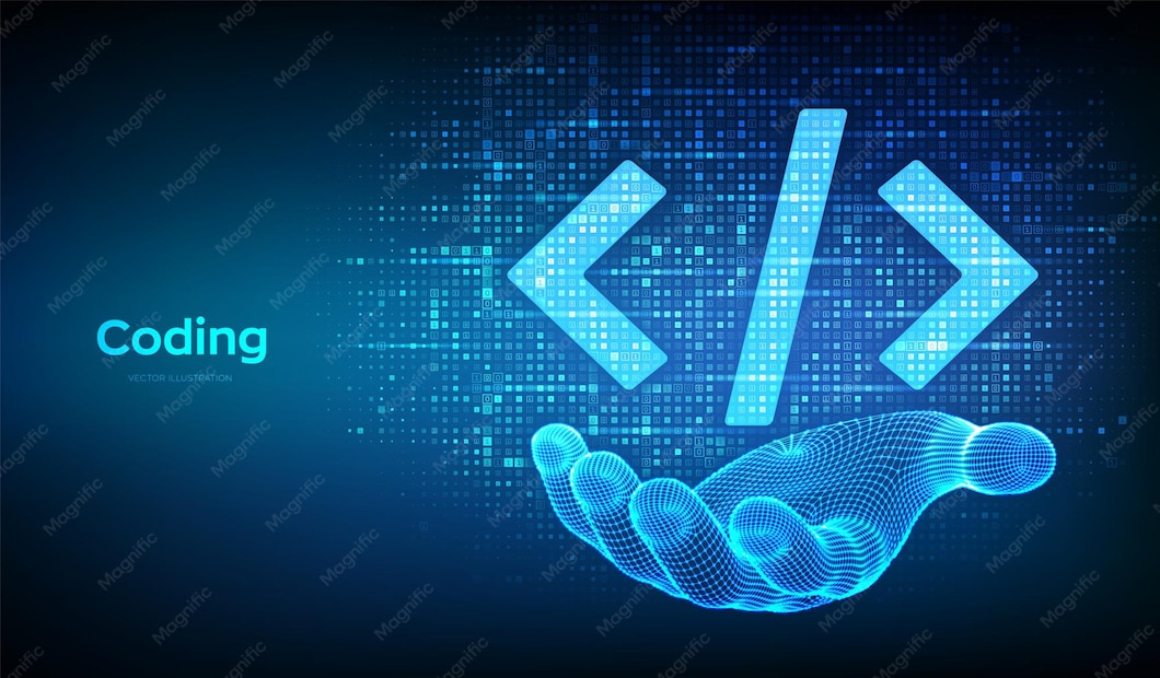 Programming code coding or hacker sign programming code icon made with ...