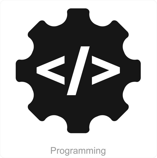 programming and code icon concept