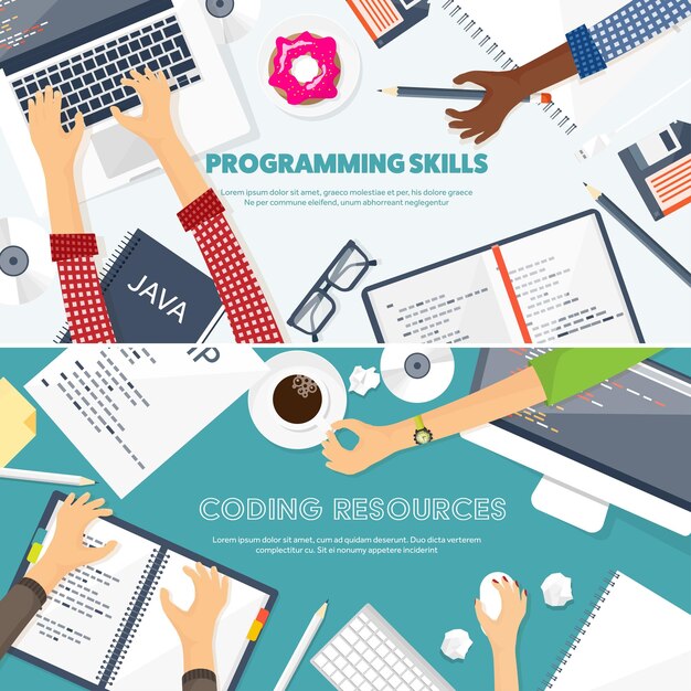 programming coding flat computing background code hardware software web development search engine