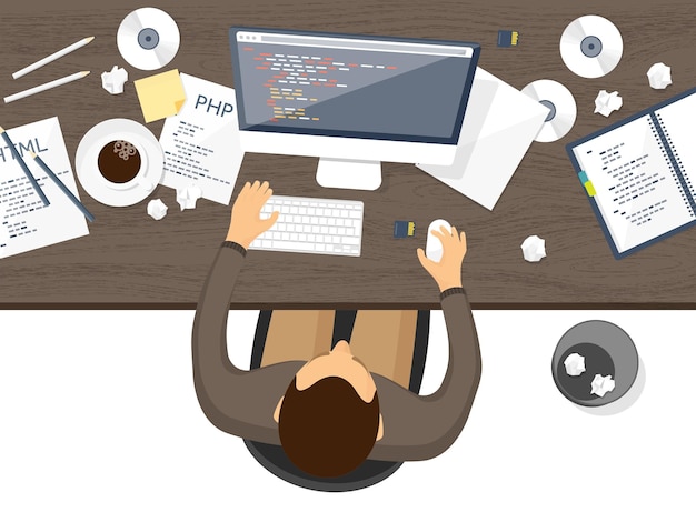 programming coding flat computing background code hardware software web development search engine