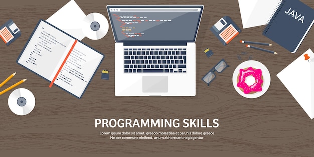 programming and coding flat computing background code hardware software web development seo search