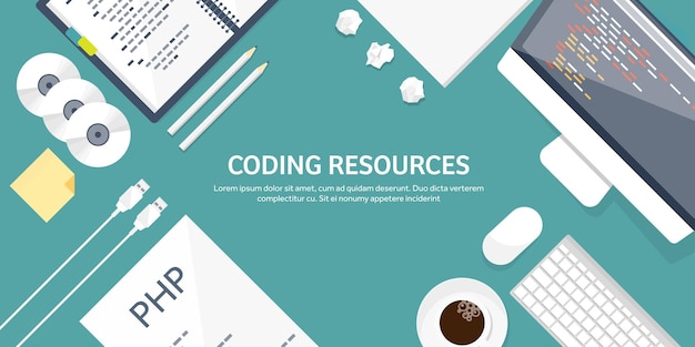 programming and coding flat computing background code hardware software web development seo search