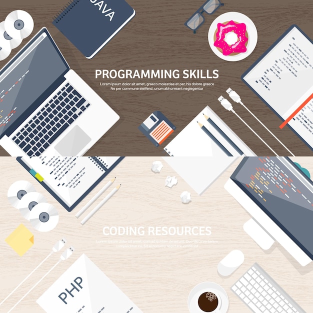 programming and coding flat computing background code hardware software web development seo search