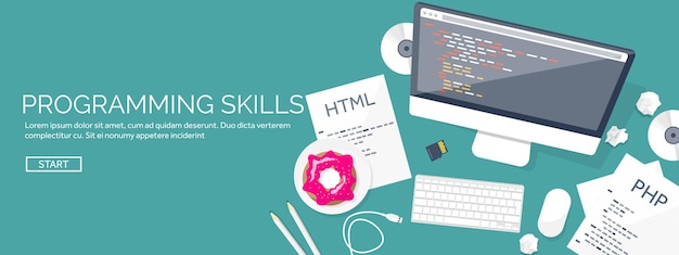 programming and coding flat computing background code hardware software web development seo search