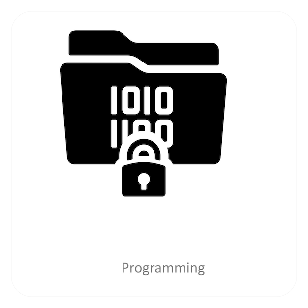programming and coding icon concept