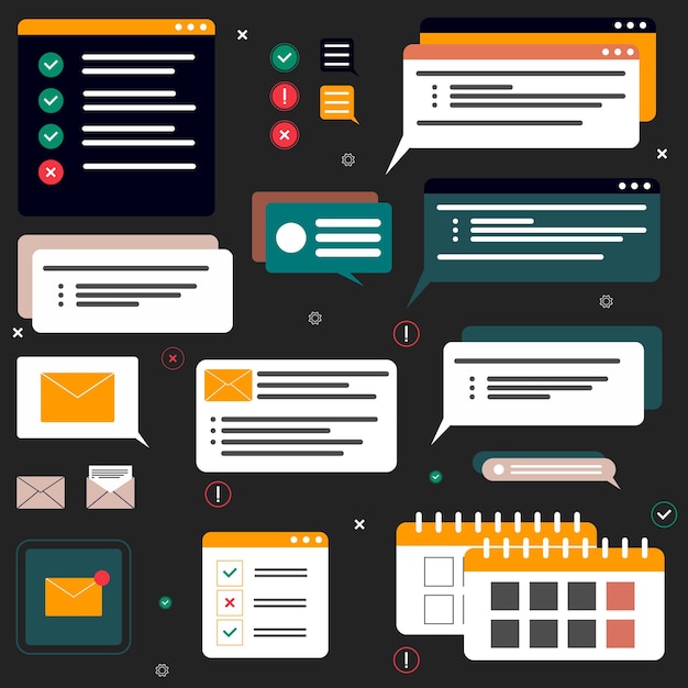 programming coding icon set. software development icon collection. programmer and developer symbol