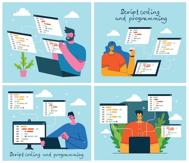programming and coding, website development
