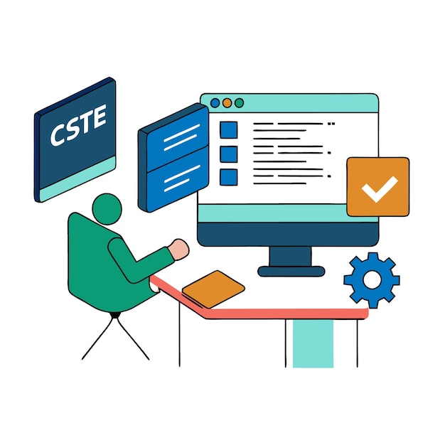 Programming concept codering java script programming illustratie