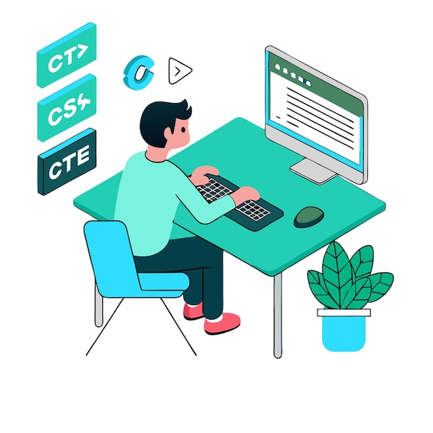programming concept coding java script progamming illustration