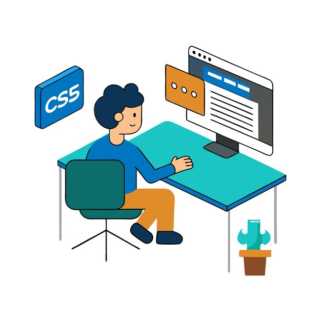 programming concept coding java script progamming illustration