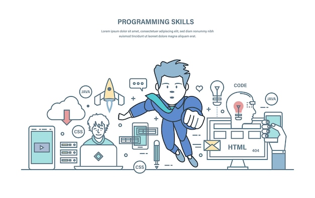 programming skills programming in highlevel languages and coding developing applications