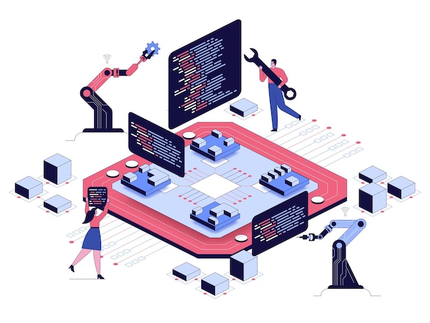 programming and software development concept