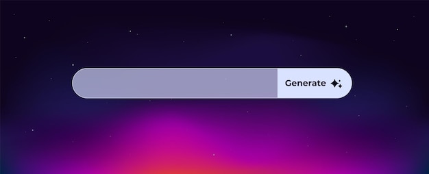 progress bar with generate button indicating loading or processing task completion
