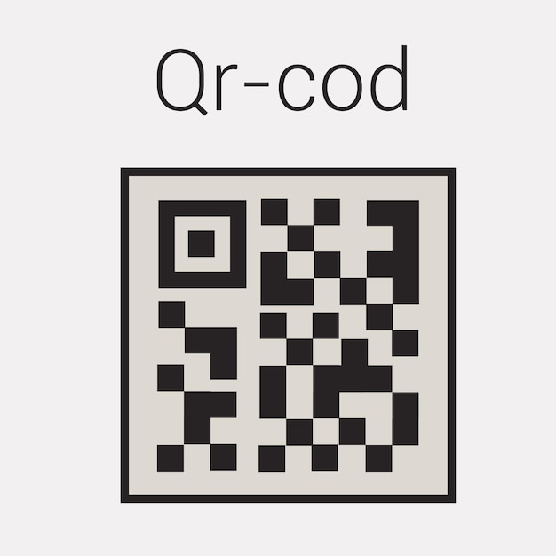 qr code in vector version a qr code quick response code is the evolution of the barcode