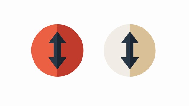 radial arrows icon for increase and decrease vector illustration