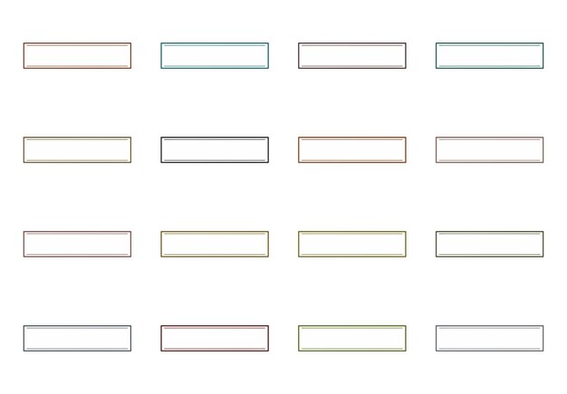 rectangular frame elements set