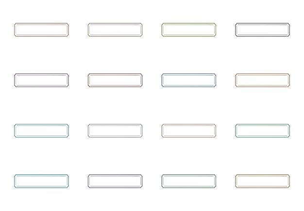 rectangular frame elements set