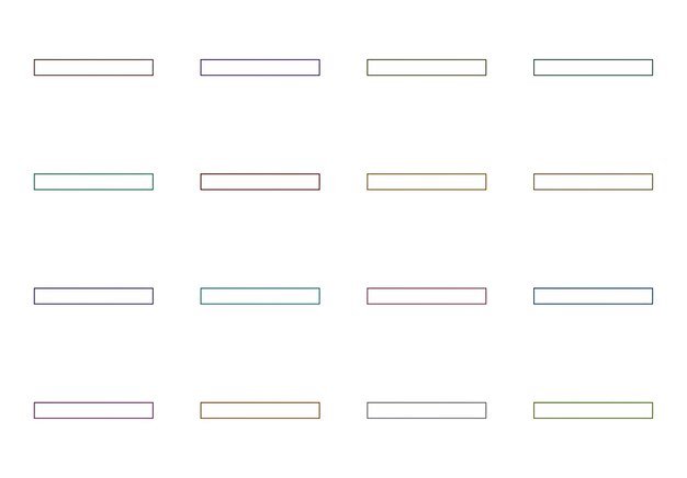 rectangular frame elements set