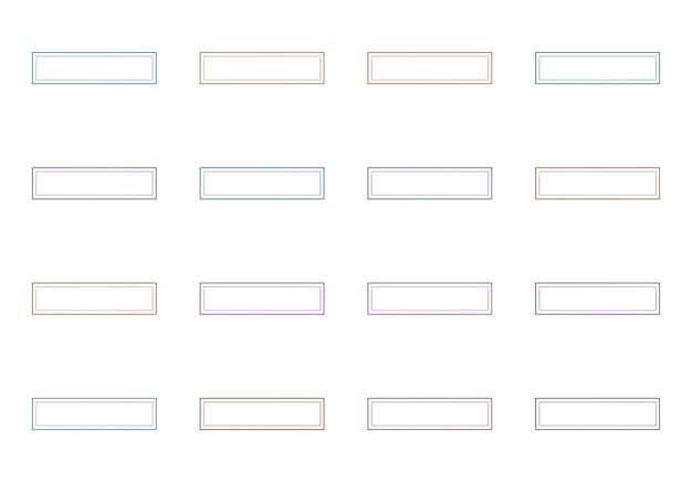 rectangular frames elements set