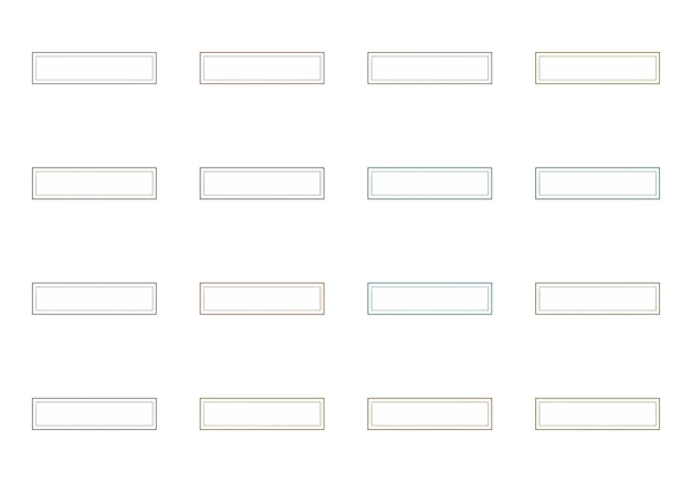 rectangular frames elements set
