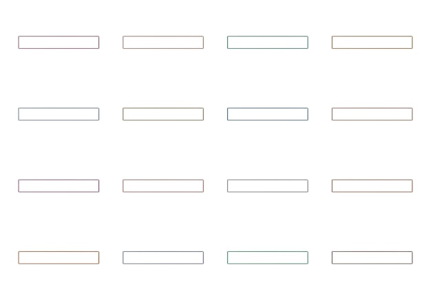 rectangular frames elements set