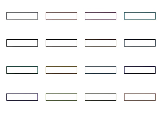 rectangular frames elements set
