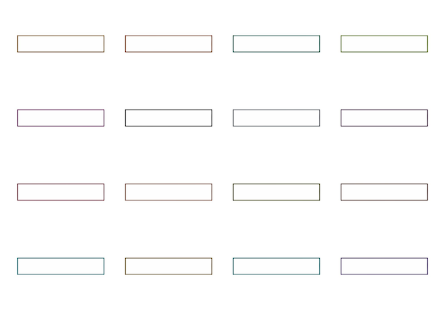 rectangular frames elements set