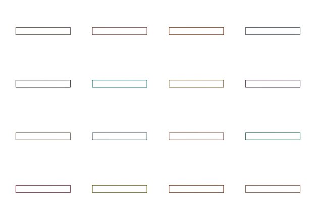 rectangular frames elements set