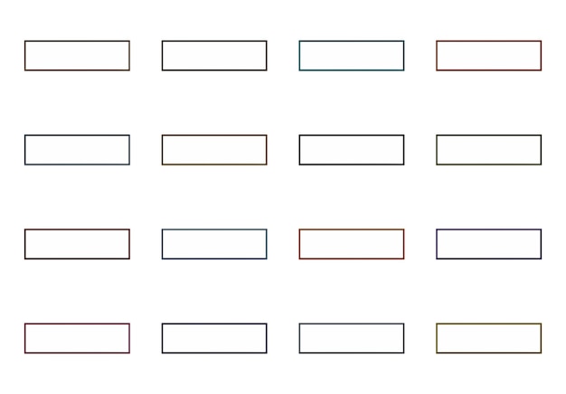 rectangular frames elements set