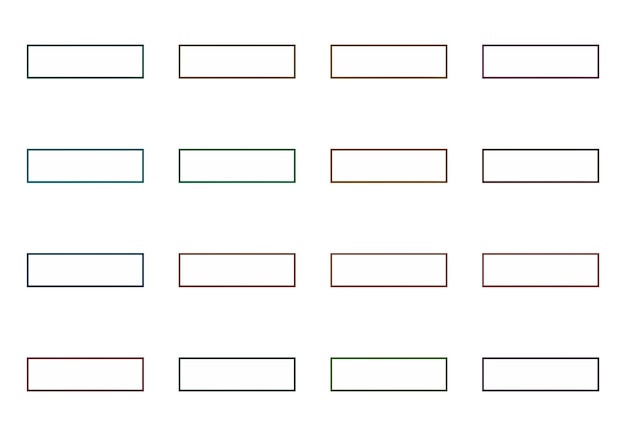 rectangular frames elements set